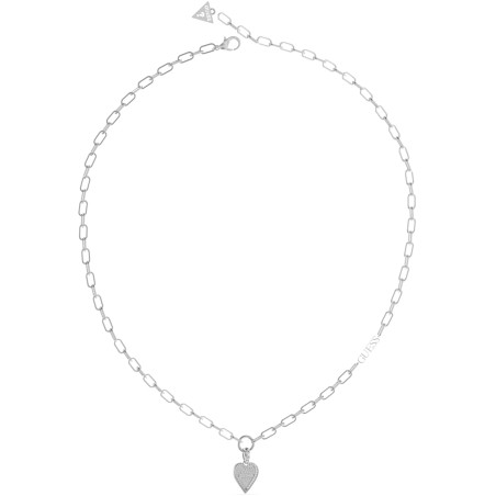 Naszyjnik Guess srebrny z kryształami JUBN03249JWRH - JubilerSezam.pl