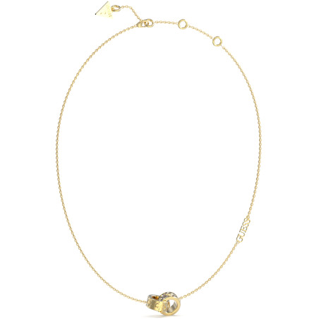 Złoty Naszyjnik Guess JUBN03281JWYG z Kryształami - JubilerSezam.pl