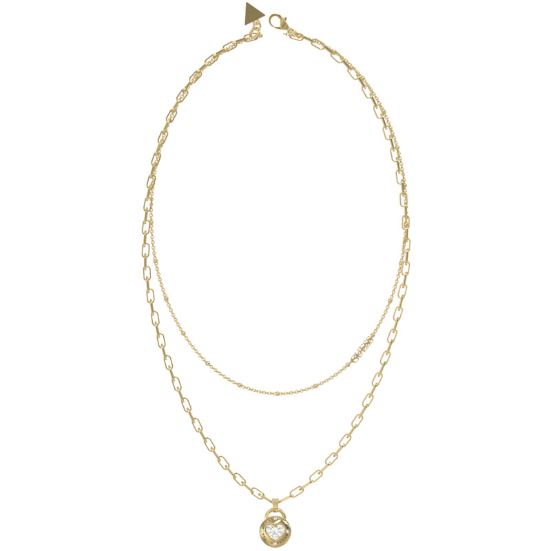 Złoty Naszyjnik Guess JUBN03348JWYG z Kryształami - JubilerSezam.pl
