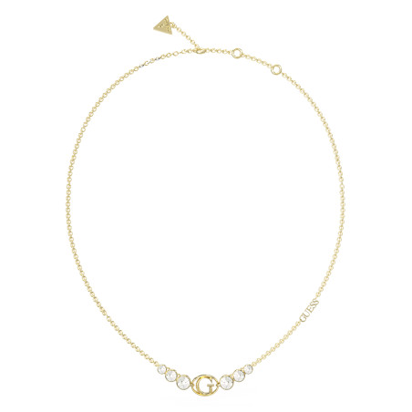 Złoty Naszyjnik Guess z Kryształami JUBN03357JWYG - JubilerSezam.pl