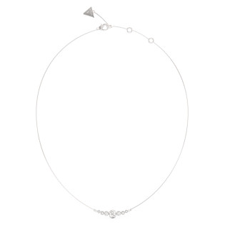 Naszyjnik Guess JUBN03370JWRH srebrny z kryształkami - JubilerSezam.pl
