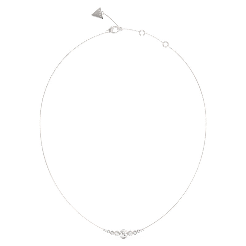 Naszyjnik Guess JUBN03370JWRH srebrny z kryształkami - JubilerSezam.pl