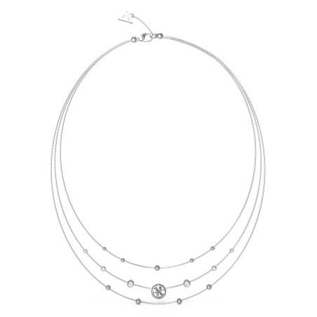 Naszyjnik Guess JUBN03376JWRH srebrny z cyrkoniami - JubilerSezam.pl