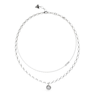 Naszyjnik Guess srebrny z cyrkoniami JUBN03395JWRH - JubilerSezam.pl