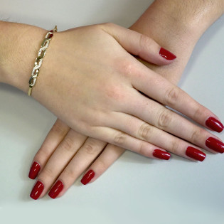 Złota Bransoletka Bangle Przeplatanka Cyrkonie pr. 375 - JubilerSezam.pl