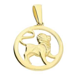 Złoty Znak Zodiaku Lew pr. 375 - JubilerSezam.pl