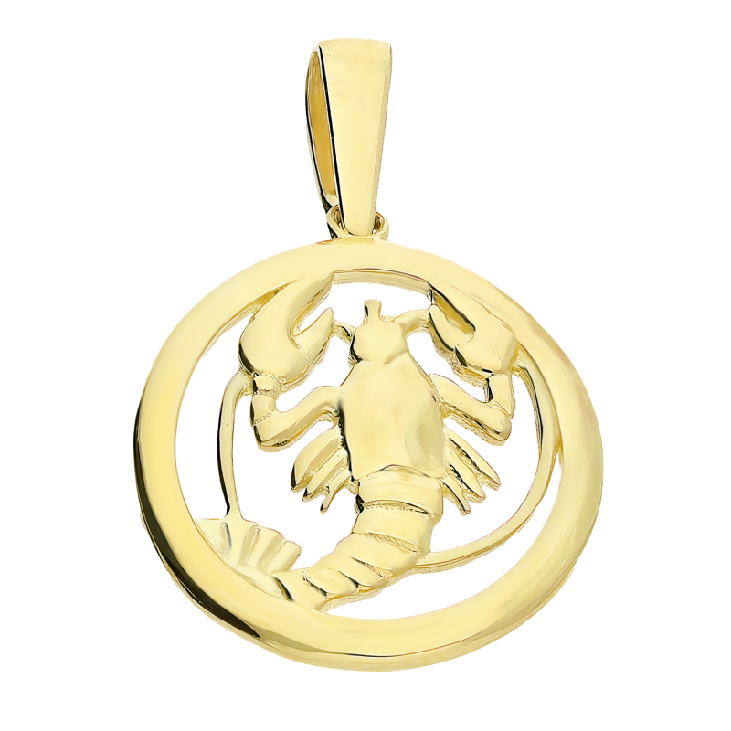 Złoty Znak Zodiaku Rak pr. 375 - JubilerSezam.pl