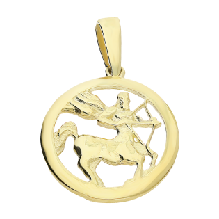 Złoty Znak Zodiaku Strzelec pr. 375 - JubilerSezam.pl