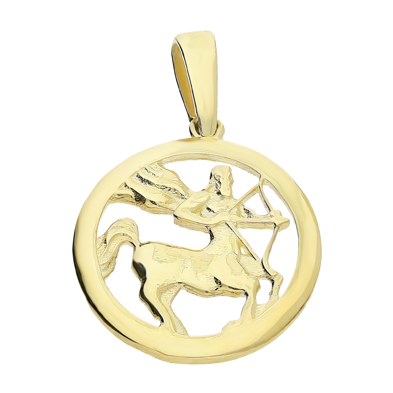 Złoty Znak Zodiaku Strzelec pr. 375 - JubilerSezam.pl