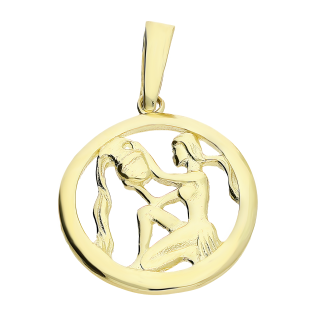 Złoty Znak Zodiaku Wodnik pr. 375 - JubilerSezam.pl