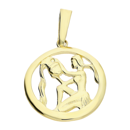 Złoty Znak Zodiaku Wodnik pr. 375 - JubilerSezam.pl