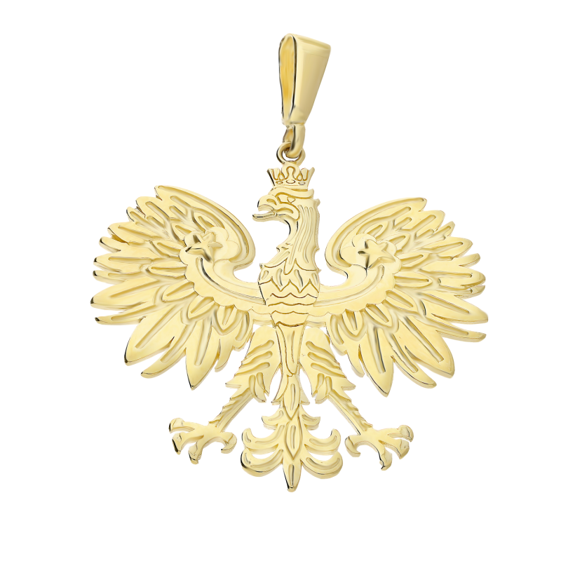 Złota Zawieszka Orzeł w Koronie pr. 585 - JubilerSezam.pl