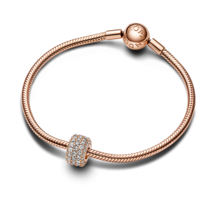 Charms Pandora Różowe Złoto Cyrkonie 782820C01 - JubilerSezam.pl
