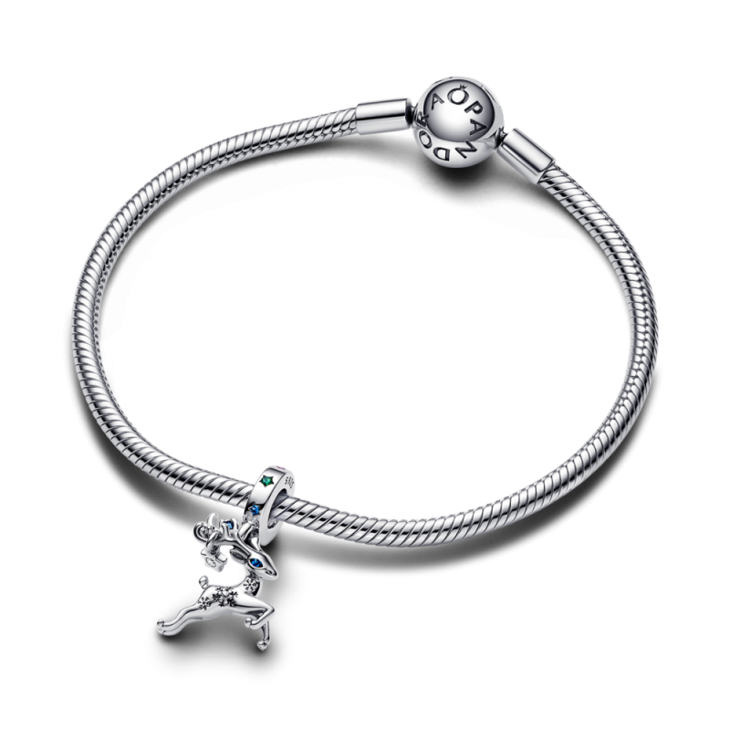 Charms-zawieszka Świąteczny Renifer Pandora 792826C01 próba 925