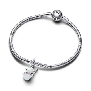 Charms Pandora Opalowy Bałwan pr. 925 - JubilerSezam.pl