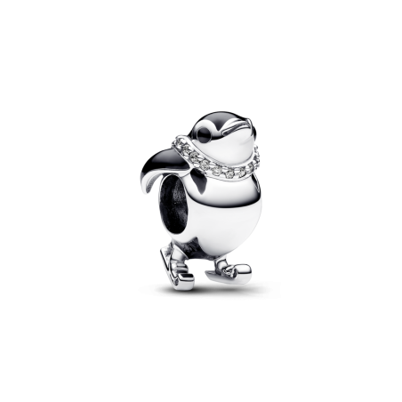 Charms Pingwin na Nartach Pandora 792988C01 pr. 925 - JubilerSezam.pl
