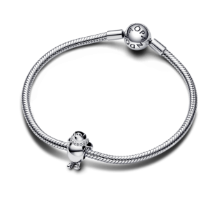 Charms Pingwin na Nartach Pandora 792988C01 pr. 925 - JubilerSezam.pl