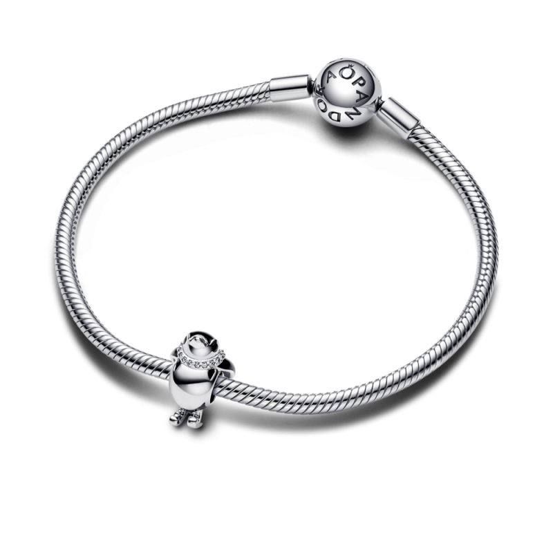 Charms Pingwin na Nartach Pandora 792988C01 pr. 925 - JubilerSezam.pl