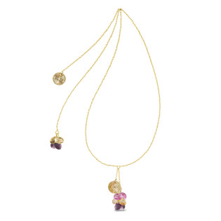 Pozłacany Naszyjnik Srebrny Spark Orchid Gold pr. 925 - JubilerSezam.pl