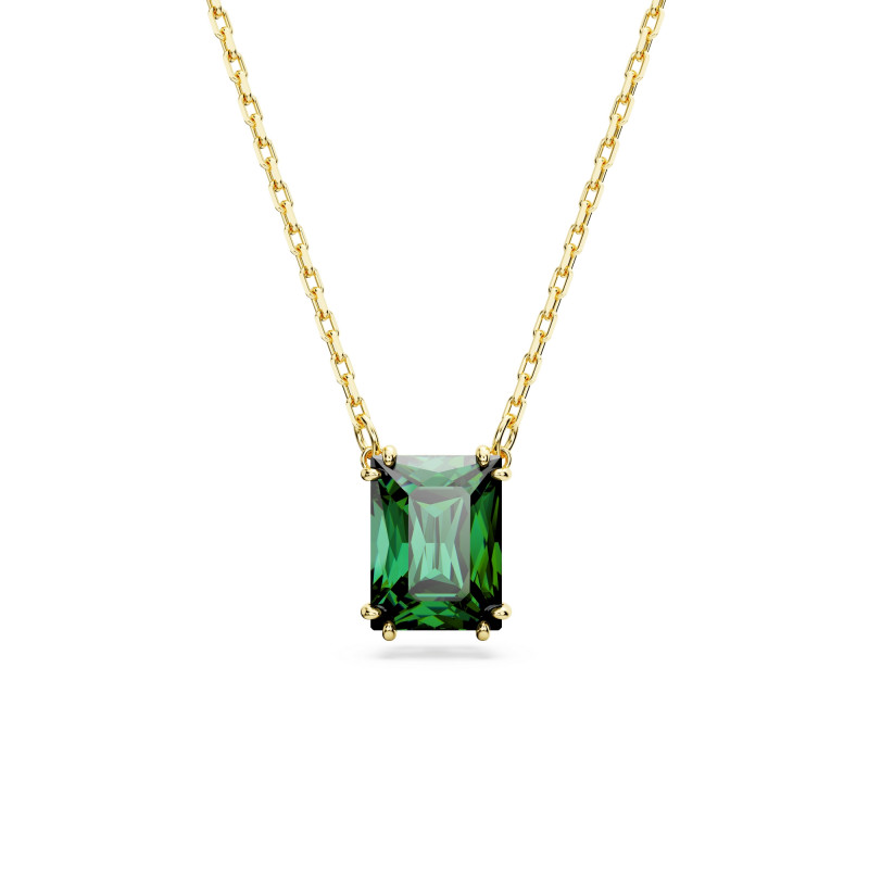 Naszyjnik Swarovski Matrix Zielona Cyrkonia - JubilerSezam.pl