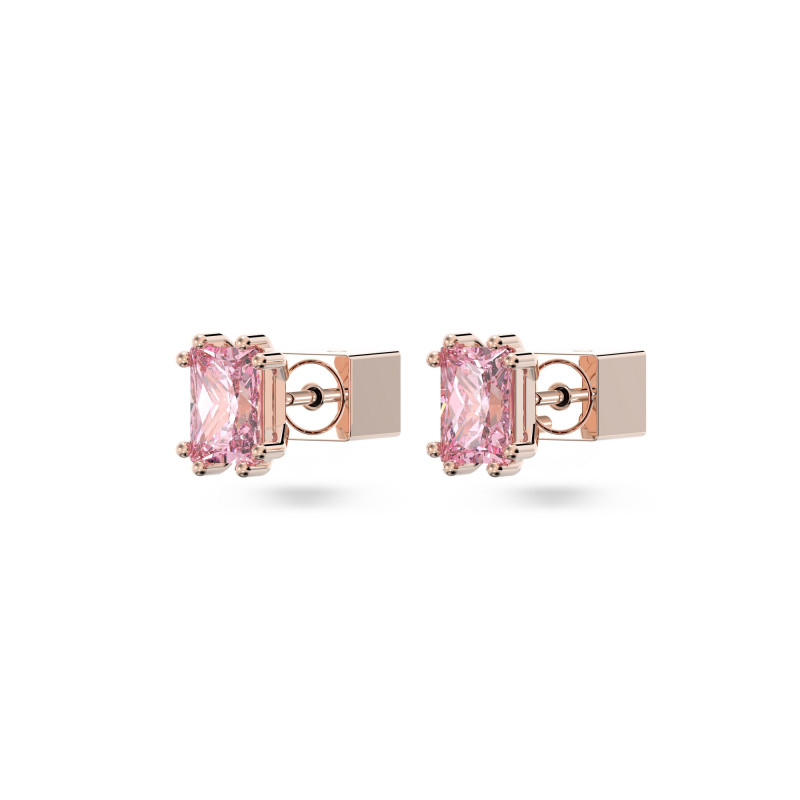 Kolczyki Swarovski Stilla Różowe Złoto 5639136 - JubilerSezam.pl