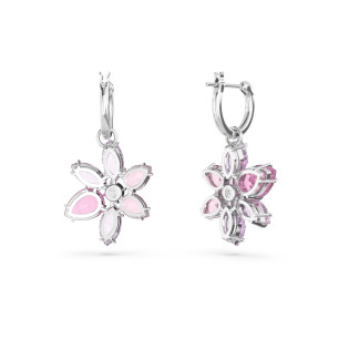 Kolczyki Swarovski Gema Długie Różowe Kryształy 5658397 - JubilerSezam.pl