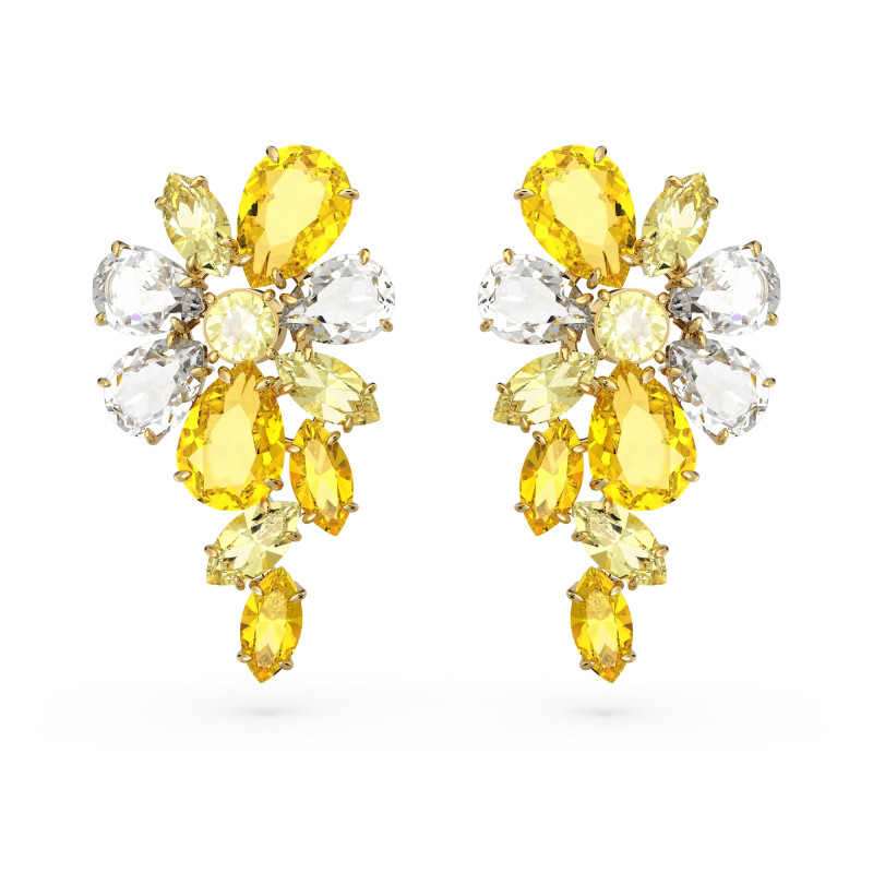 Kolczyki Swarovski Gema długie pozłacane żółte 5652802 - JubilerSezam.pl
