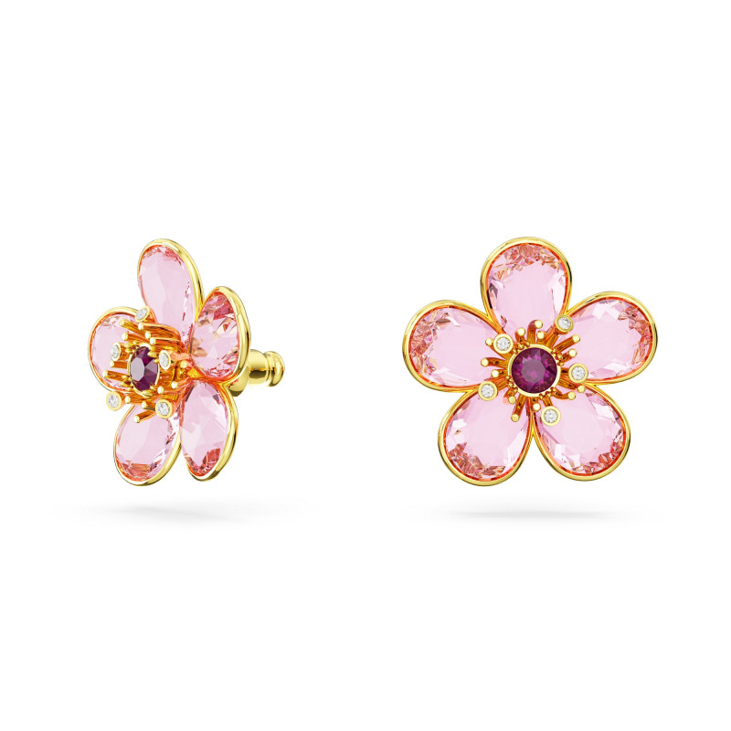 Różowe Kolczyki Florere Swarovski Sztyft 5656635 - JubilerSezam.pl