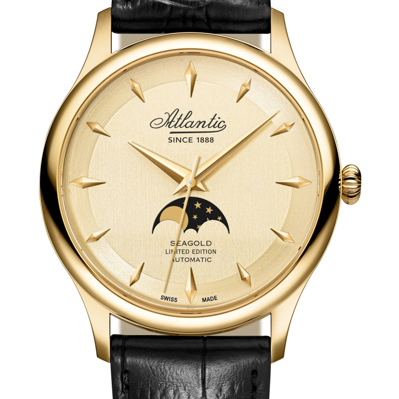 Zegarek męski złoty Atlantic SeaGold 96741.65.31