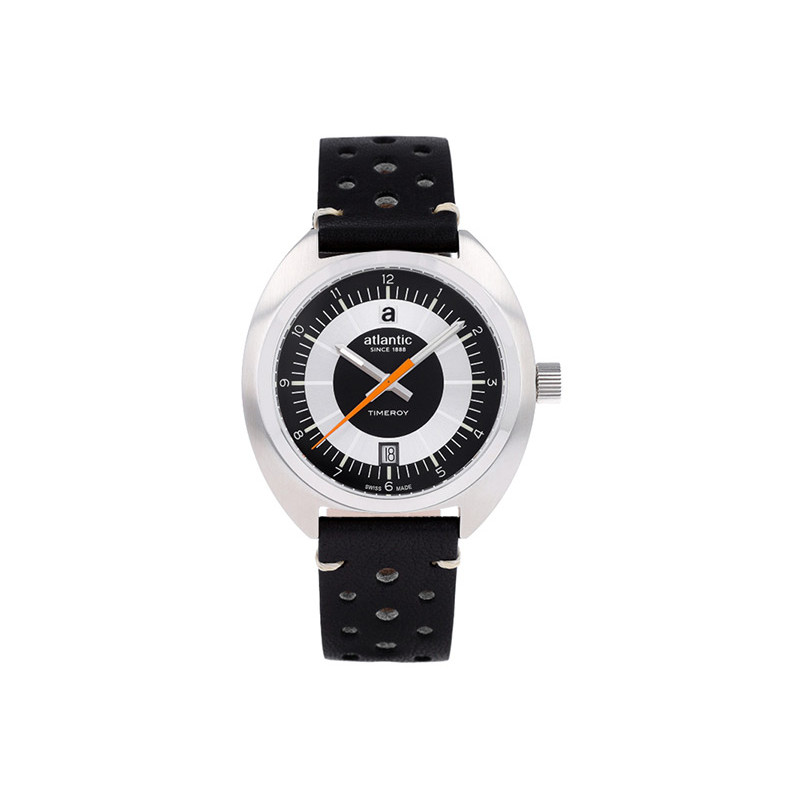 Zegarek męski Atlantic Timeroy 70362.41.65 Czarno-Srebrny - JubilerSezam.pl