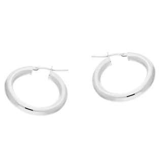 Srebrne kolczyki kółka 20mm pr. 925 - JubilerSezam.pl