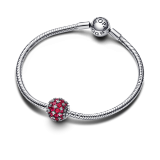 Charms Pandora Różowe Kamienie Srebro 925 - JubilerSezam.pl