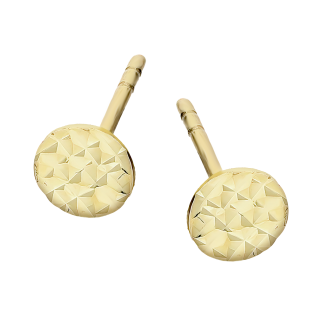 Złote Kolczyki Pinezki 5mm pr. 585 Sztyft - JubilerSezam.pl
