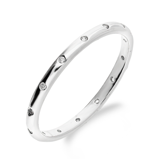 Srebrny Pierścionek Rings z Cyrkoniami pr. 925 - JubilerSezam.pl