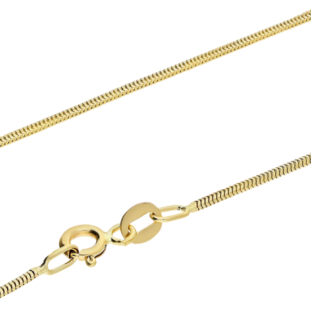Złoty łańcuszek snake pr. 585 - JubilerSezam.pl