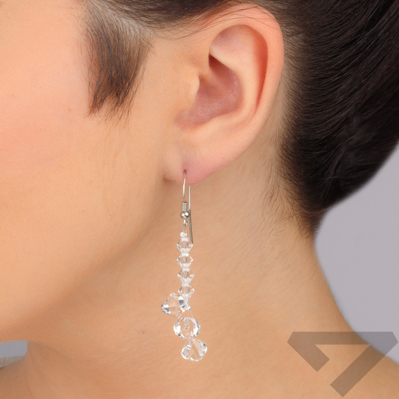 Kolczyki srebrne GRACE RD 375-1 crystal próba 925