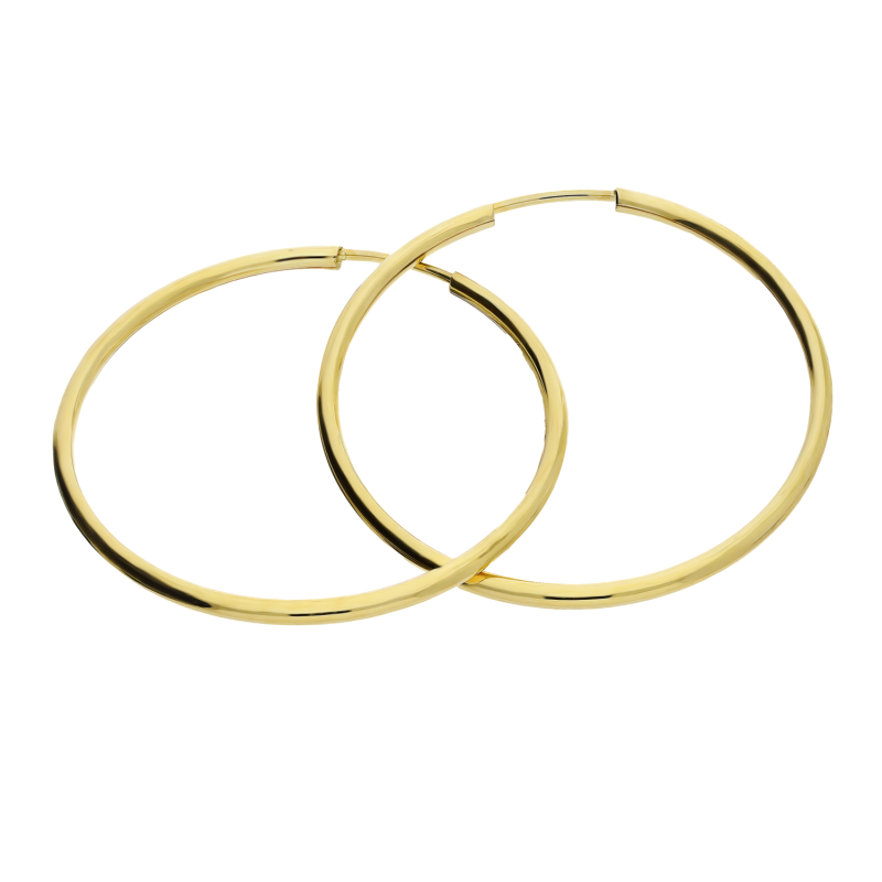 Kolczyki złote kółka szarniry 30mm CB GF100-30 próba 585