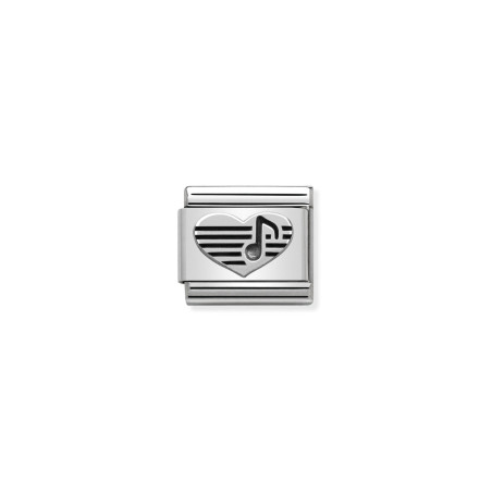 Srebrny Element Nomination Serce - JubilerSezam.pl