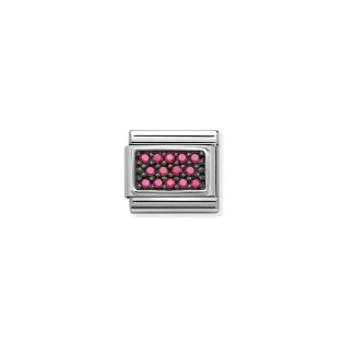 Link Nomination Composable Czarne cyrkonie NP 330324 16