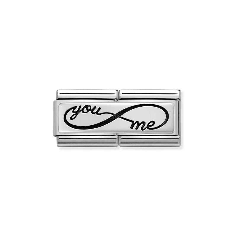 Element Nomination Composable Silver double YouMe infinity NP 330710 43