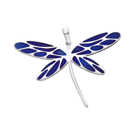 Srebrna zawieszka motyl z tytanem pr. 925 - JubilerSezam.pl
