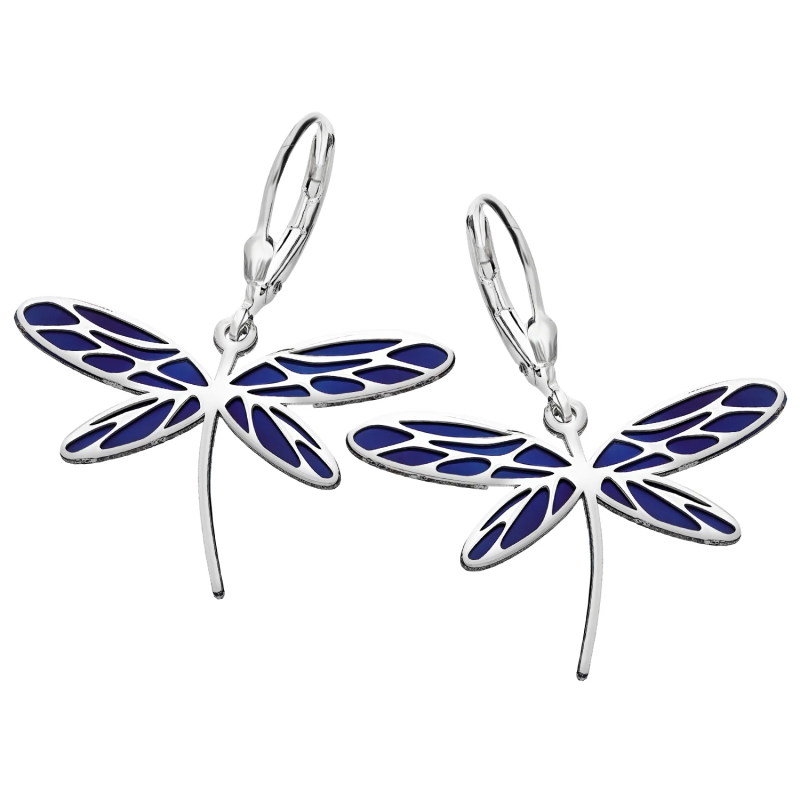 Srebrne Kolczyki Motyl Pr. 925 - JubilerSezam.pl