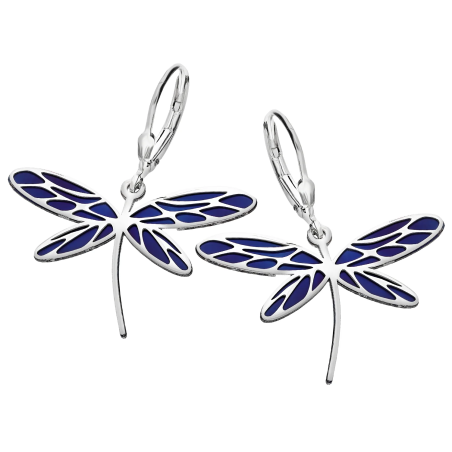 Srebrne Kolczyki Motyl Pr. 925 - JubilerSezam.pl