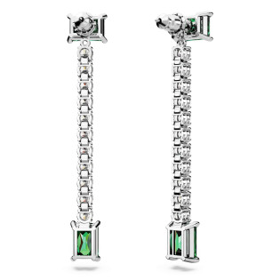 Kolczyki Swarovski Matrix Zielone Długie 5665786 - JubilerSezam.pl