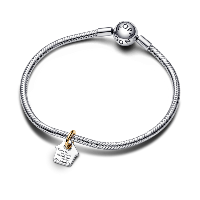 Charms Pandora Dom Babci - Srebrny, Dwukolorowy - JubilerSezam.pl