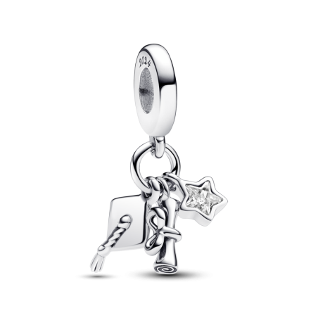 Charms Pandora Absolwentka 2024 - Potrójna Zawieszka - JubilerSezam.pl