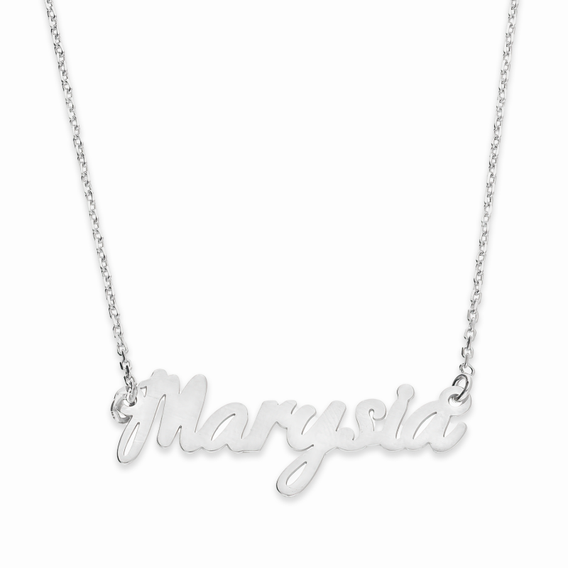 Srebrny naszyjnik z imieniem Marysia pr. 925 - JubilerSezam.pl