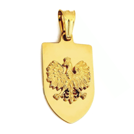 Złota zawieszka Orzeł w Koronie pr. 585 - JubilerSezam.pl