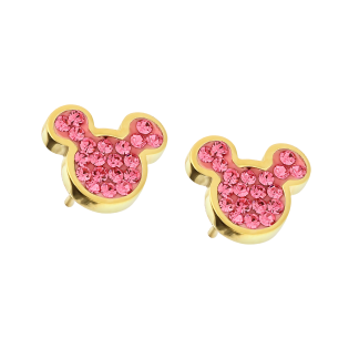Kolczyki Myszka Mickey Disney z Cyrkoniami - JubilerSezam.pl