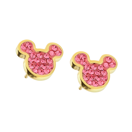 Kolczyki Myszka Mickey Disney z Cyrkoniami - JubilerSezam.pl